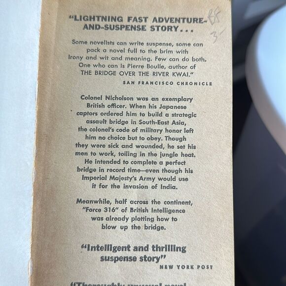 Vintage 1957 The Bridge Over the River Kwai Book by Pierre Boule - Picture 7 of 7